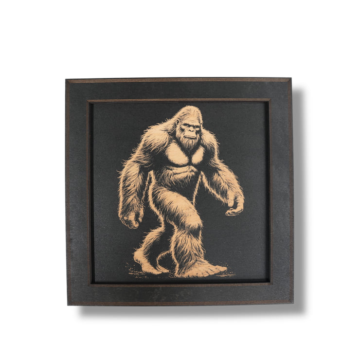 Framed Art - CUSTOM - Bigfoot Sasquatch SET of 4 Pictures