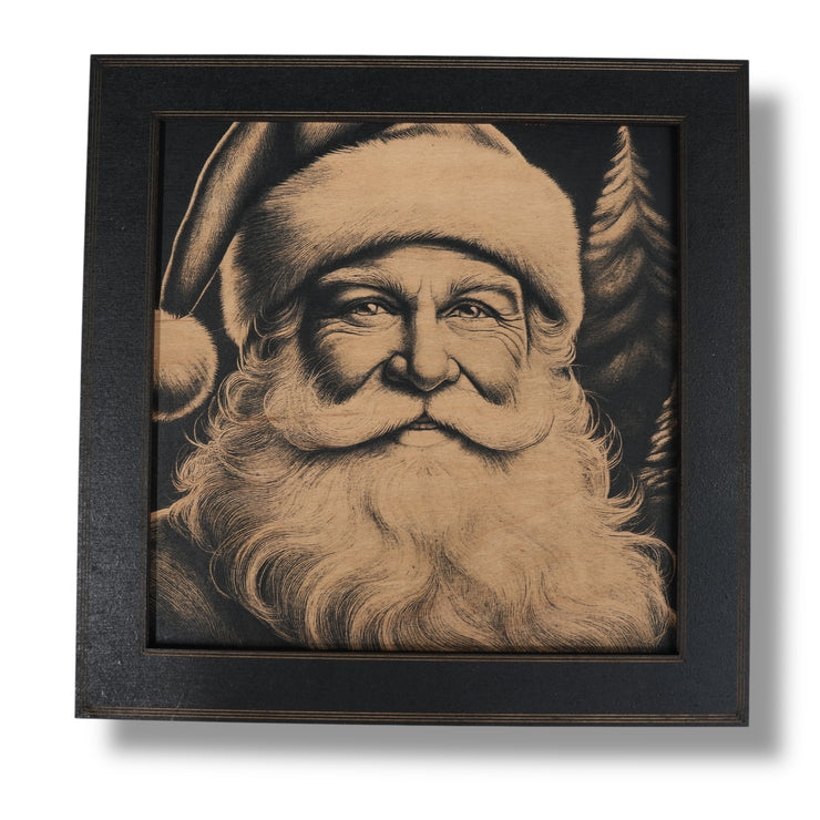Framed Art - CUSTOM - Santa Christmas SET of 3 Pictures