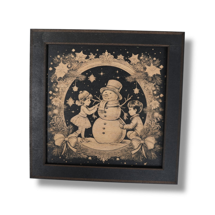 Framed Art - CUSTOM - Santa Christmas SET of 3 Pictures