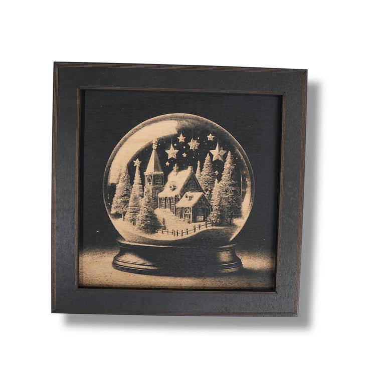 Framed Art - CUSTOM - Santa Christmas SET of 3 Pictures