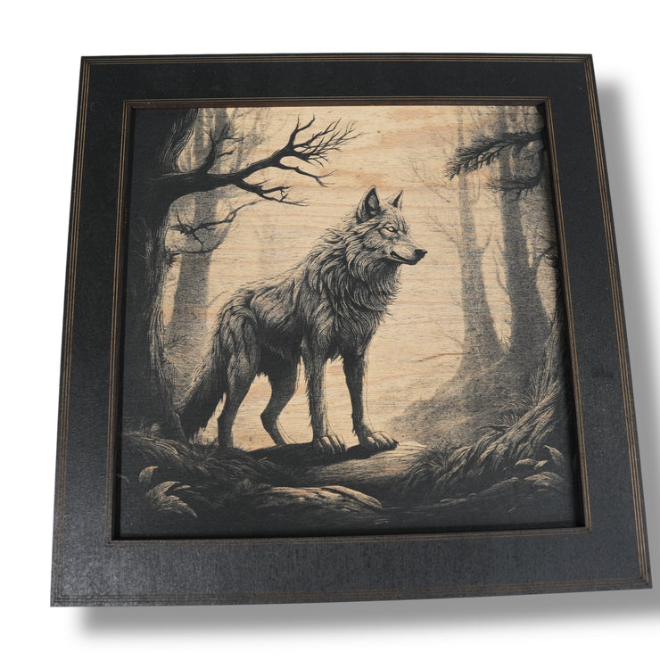 Framed Art - CUSTOM - Wolf SET of 3 Pictures