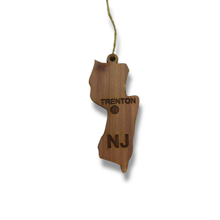 Ornament - CUSTOM - New Jersey State with Cities