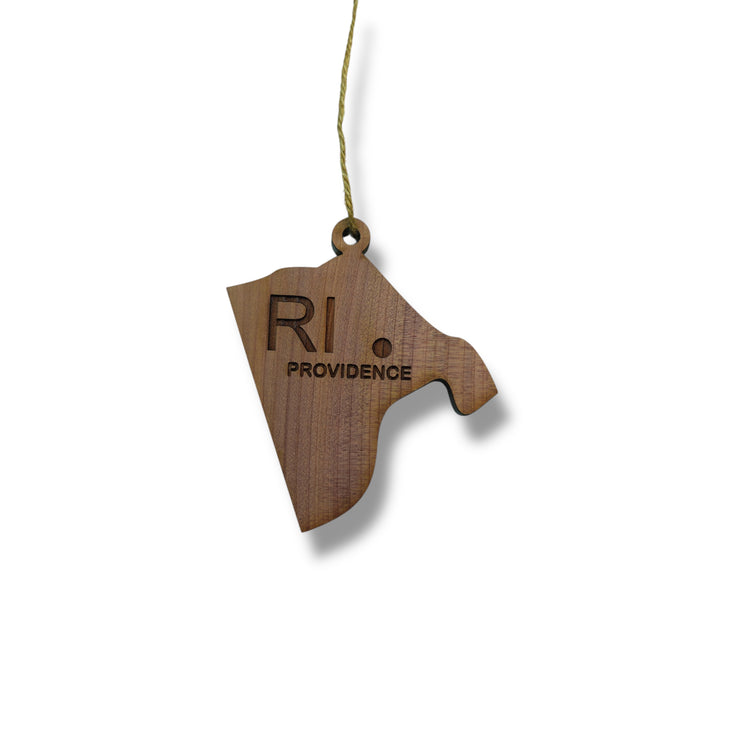 Ornament - CUSTOM - Rhode Island State with Cities