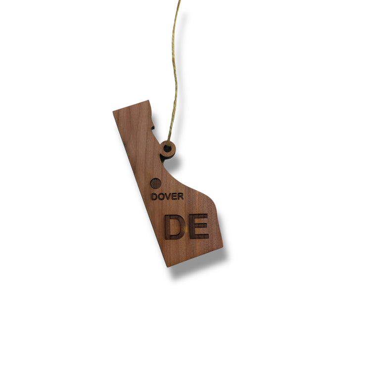 Ornament - CUSTOM - Delaware State with Cities
