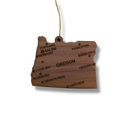Ornament - CUSTOM - Oregon State with Cities