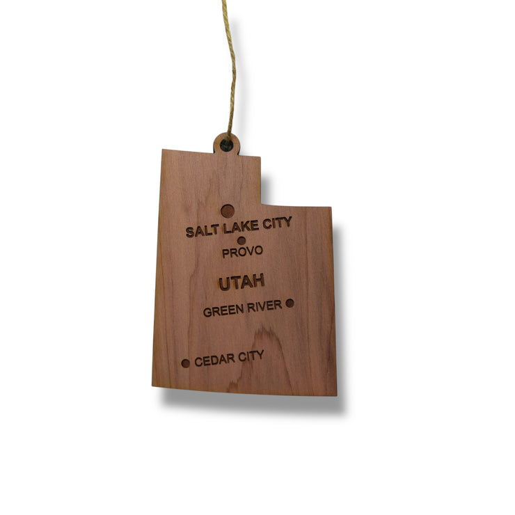 Ornament - CUSTOM - Utah State with Cities