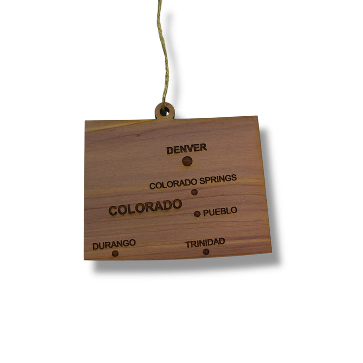 Ornament - CUSTOM - Colorado State with Cities