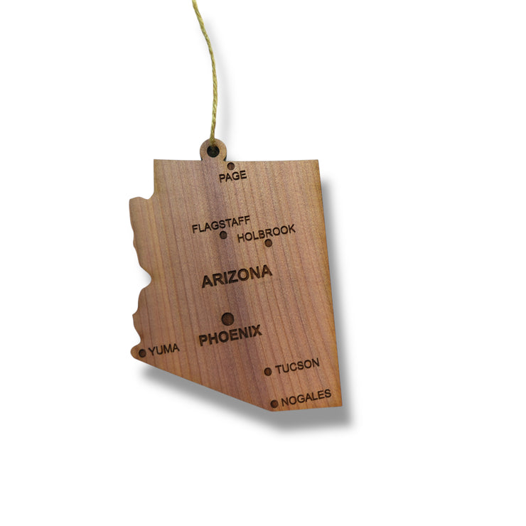 Ornament - CUSTOM - Arizona State with Cities