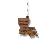 Ornament - CUSTOM - Louisiana State with Cities