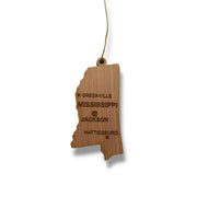 Ornament - CUSTOM - Mississippi State with Cities