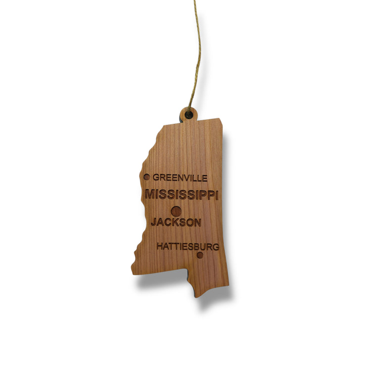 Ornament - CUSTOM - Mississippi State with Cities