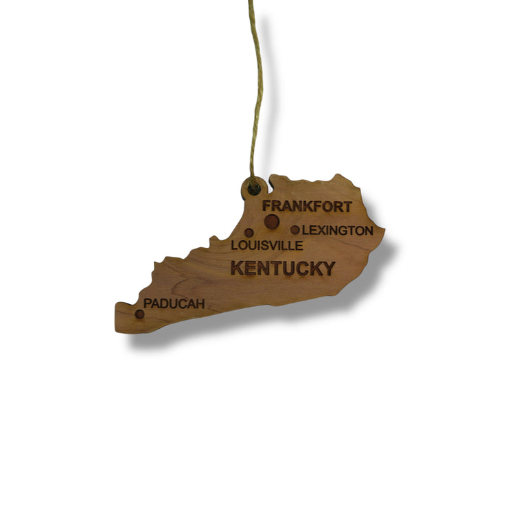 Ornament - CUSTOM - Kentucky State with Cities