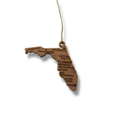 Ornament - CUSTOM - Florida State with Cities