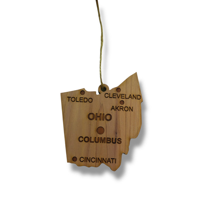Ornament - CUSTOM - Ohio State with Cities
