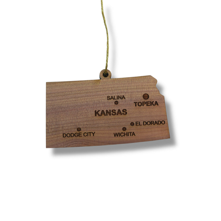 Ornament - CUSTOM - Kansas State with Cities