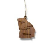 Ornament - CUSTOM - Georgia State with Cities