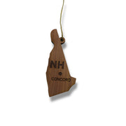 Ornament - CUSTOM - New Hampshire State with Cities