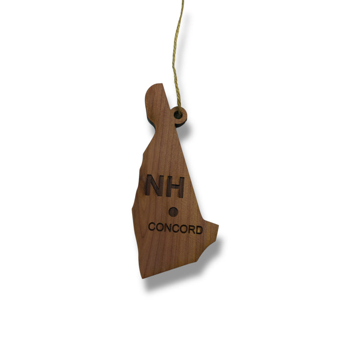 Ornament - CUSTOM - New Hampshire State with Cities