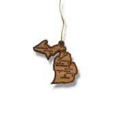 Ornament - CUSTOM - Michigan State with Cities