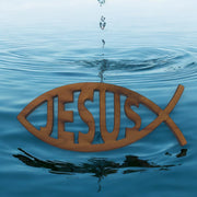 Jesus Fish - Cedar Ornament