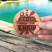 Grill Master - Cedar Ornament