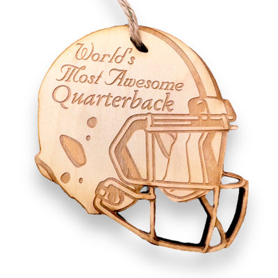 Worlds most Awesome Quarterback - Ornament