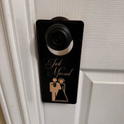 Door Hanger - Black - Just Married