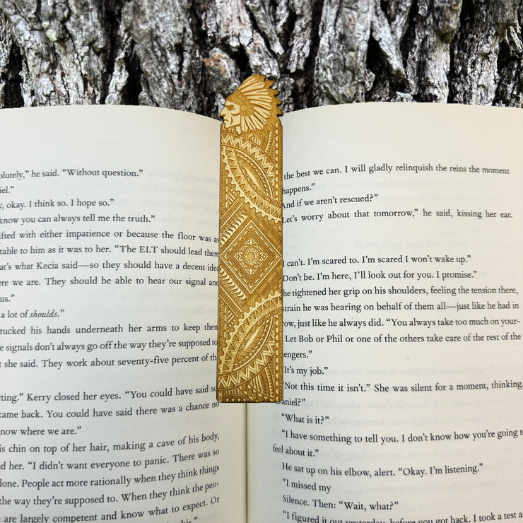 Bookmark - Indian Chief Tribal - Birch
