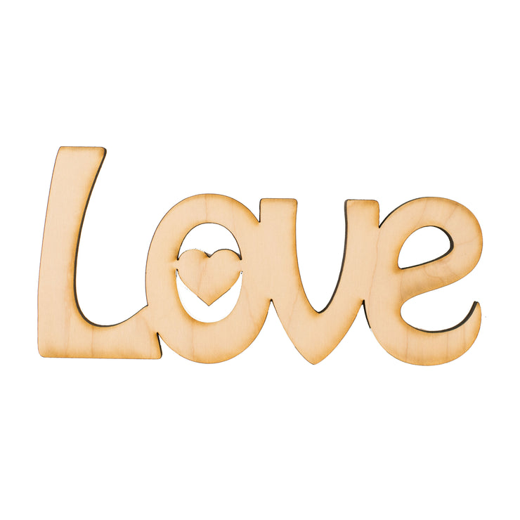Love Sign - Art Kit - RAW Wood 7"x3"