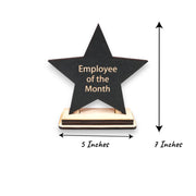 Award - CUSTOM - Employee Of The Month Star with STAND