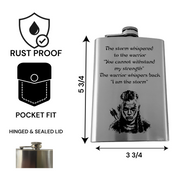 8oz - I am the Storm - Stainless Steel