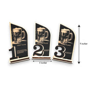 Trophy Award - CUSTOM - Beer - 1st 2nd 3rd Place - 9x5 Inches