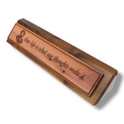 Desk Wedge Name plate - Marcus Aurelius - 11 Inches