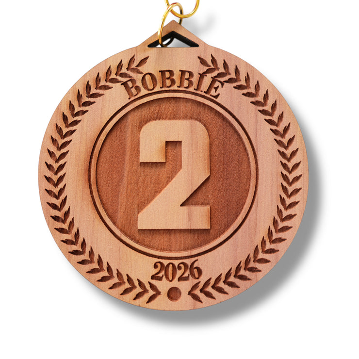 Award - PERSONALIZED 1st 2nd & 3rd Place Standard Medals - Cedar
