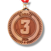 Award - PERSONALIZED 1st 2nd & 3rd Place Standard Medals - Cedar