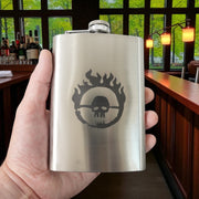 8oz Skull Branding Stainless Steel Flask