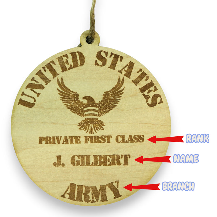 UNITED STATE MILITARY GIFT ITEMS - PERSONALIZED - CUSTOM