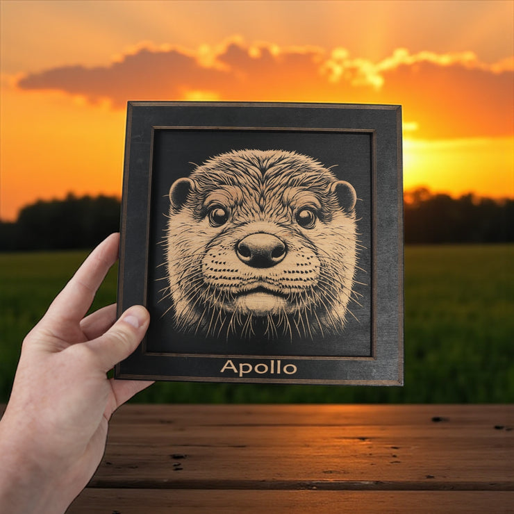 Framed Art - PERSONALIZED - CUSTOM - Otter