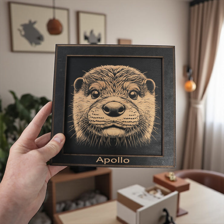 Framed Art - PERSONALIZED - CUSTOM - Otter
