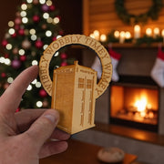 Ornament - Wibbly Wobbly - Raw Wood 4x5in