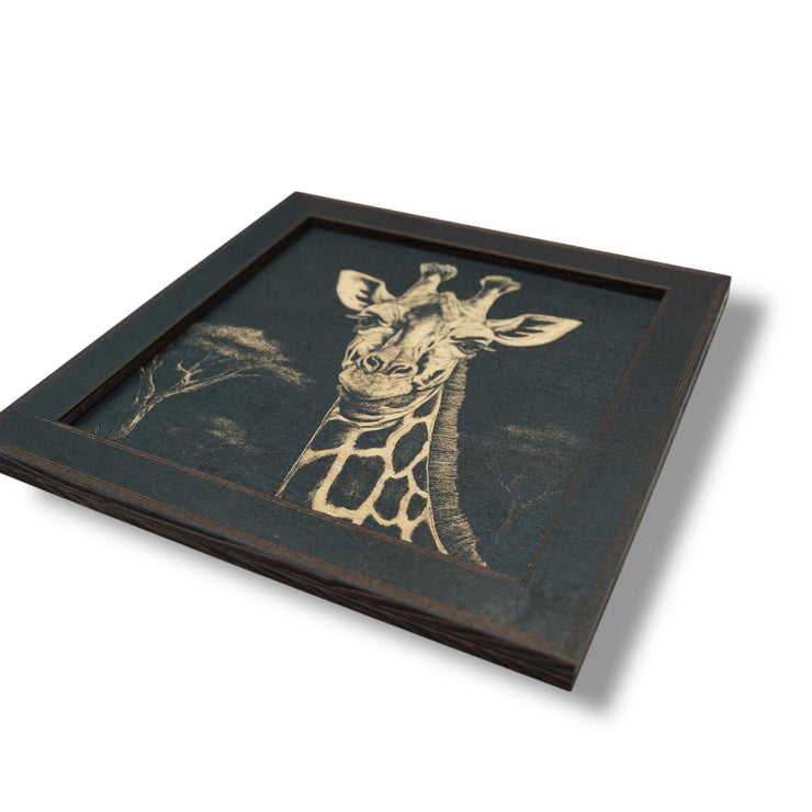 Framed Art - CUSTOM - Giraffe SET of 3 Pictures