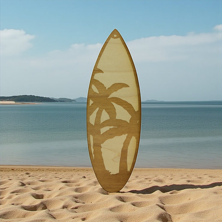 Sign - Custom - Palm Tree Surfboard