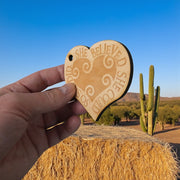 Ornament - She Believed She Could so She Did - Raw Wood 3x3in