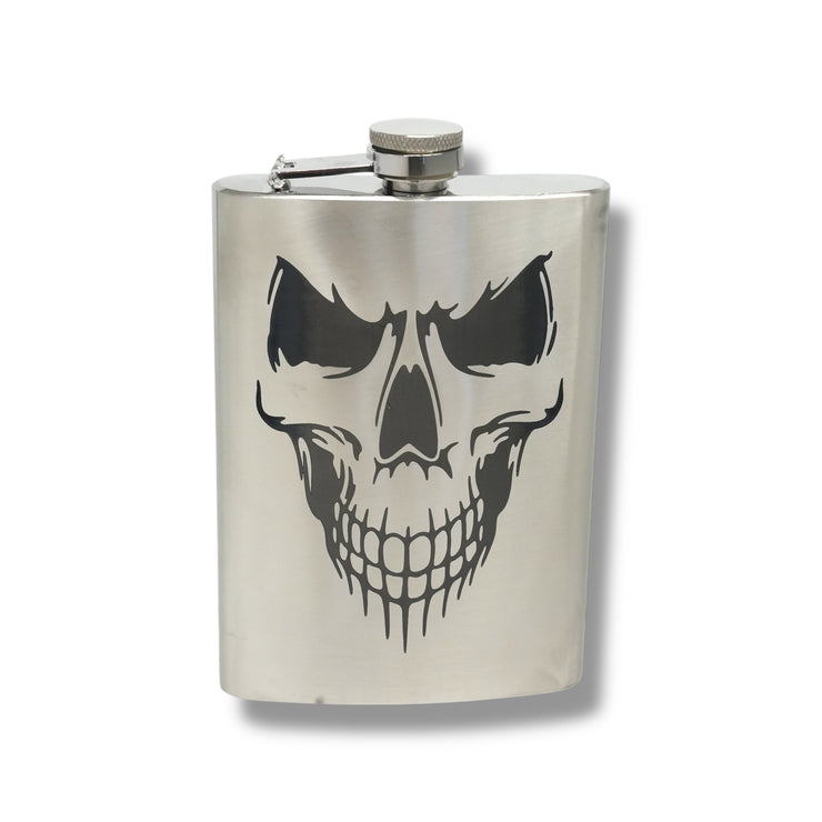 8oz Evil Skull Stainless Steel Flask