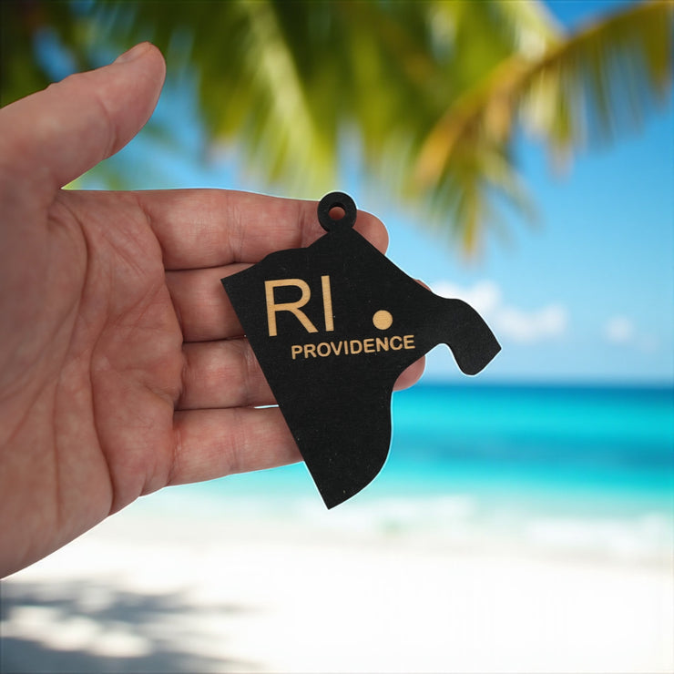 Ornament - CUSTOM - Rhode Island State with Cities