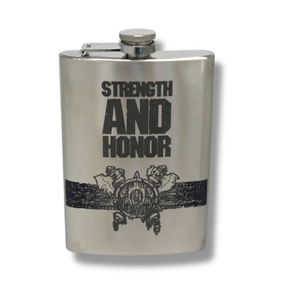 8oz Strength and Honor Stainless Steel Flask