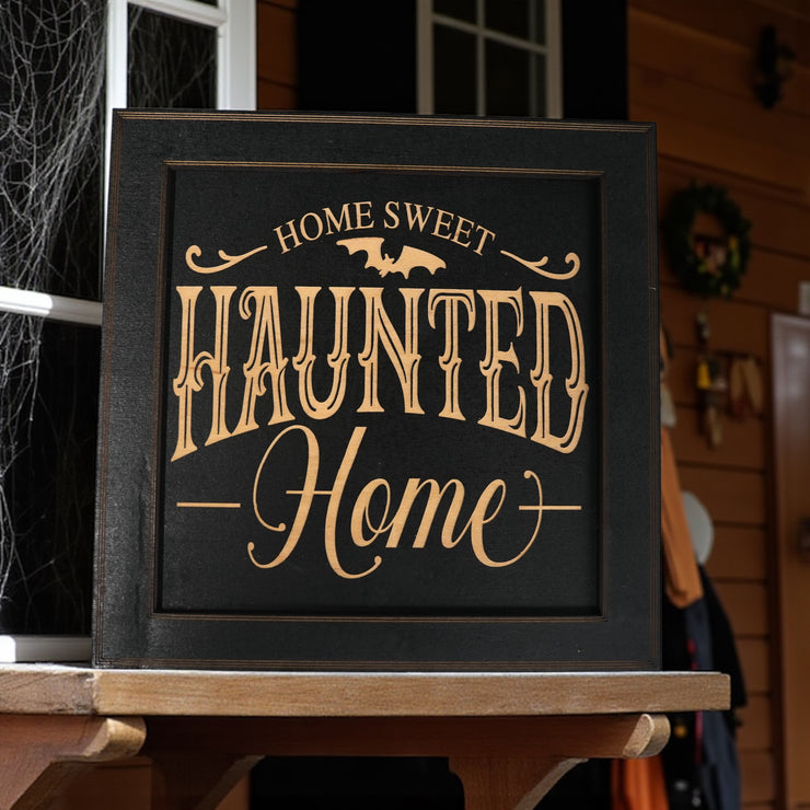 Framed Art - CUSTOM - Home Sweet Haunted Home - Halloween