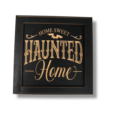 Framed Art - CUSTOM - Home Sweet Haunted Home - Halloween