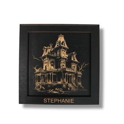 Framed Art - PERSONALIZED - CUSTOM - Haunted Mansion - Halloween