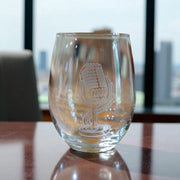 15oz Stemless Wine Glass -  Microphone